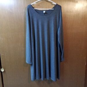 Old Navy Charcoal Long Sleeve Dress